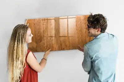 Tableau magnétique pour dessiner en planches de bois