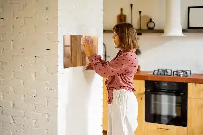 Tableau magnétique pour dessiner en planches de bois