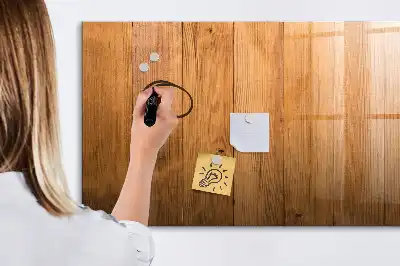 Tableau magnétique pour dessiner en planches de bois