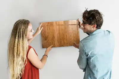 Tableau magnétique pour dessiner en planches de bois