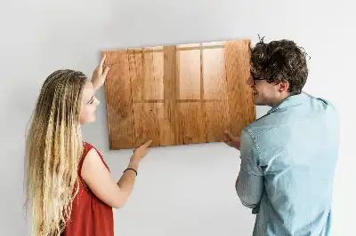 Tableau magnétique pour dessiner en planches de bois