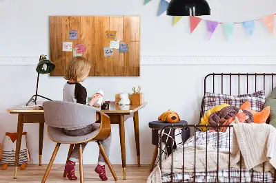 Tableau magnétique pour dessiner en planches de bois