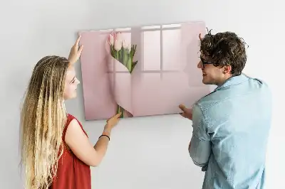 Tableau magnétique à dessiner motif bouquet de fleurs