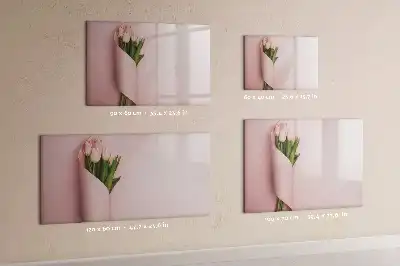 Tableau magnétique à dessiner motif bouquet de fleurs