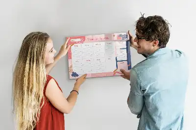 Tableau magnétique pour dessiner planificateur de la semaine