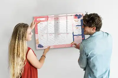 Tableau magnétique pour dessiner planificateur de la semaine