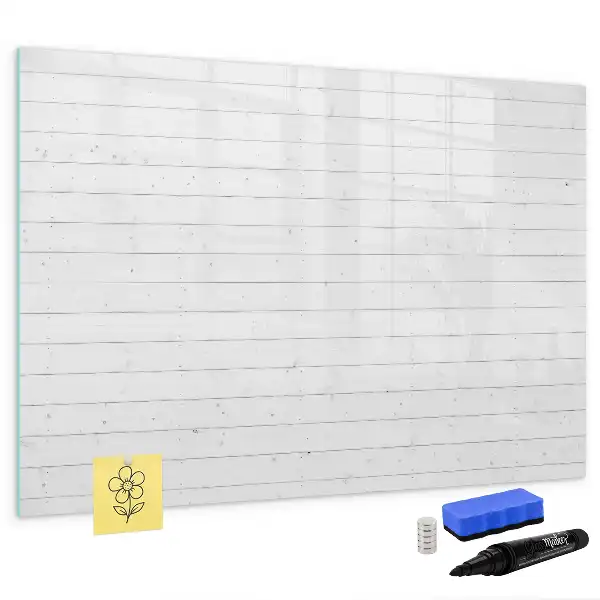 Tableau magnétique à dessiner motif panneaux en bois