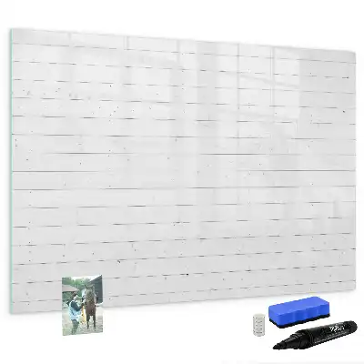 Tableau magnétique à dessiner motif panneaux en bois