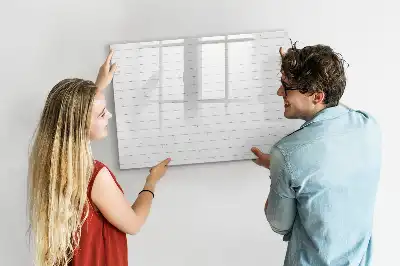 Tableau magnétique à dessiner motif panneaux en bois