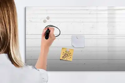 Tableau magnétique à dessiner motif panneaux en bois