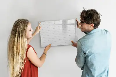 Tableau magnétique à dessiner motif panneaux en bois