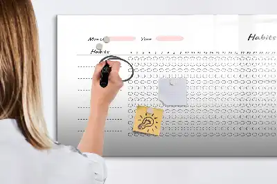 Tableau magnétique pour dessiner suivi des habitudes