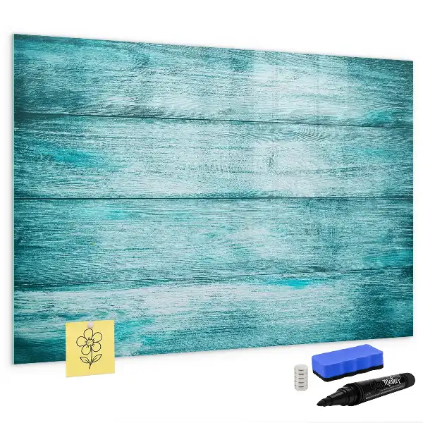 Tableau magnétique pour dessiner en bois bleu vieilli
