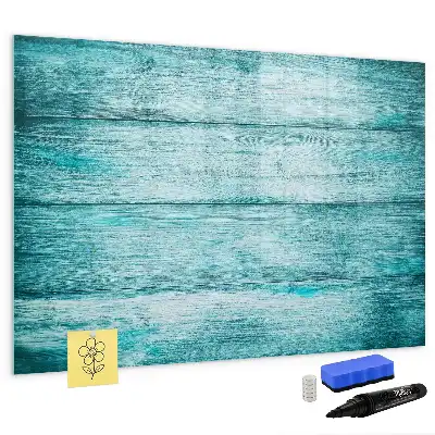 Tableau magnétique pour dessiner en bois bleu vieilli