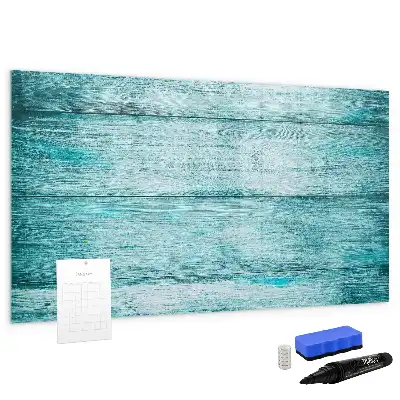 Tableau magnétique pour dessiner en bois bleu vieilli