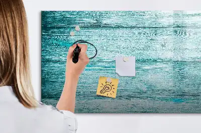 Tableau magnétique pour dessiner en bois bleu vieilli