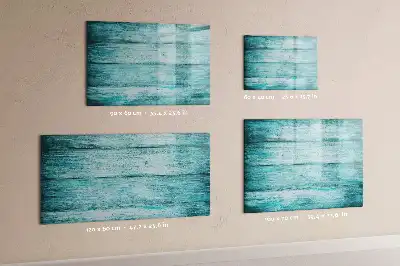 Tableau magnétique pour dessiner en bois bleu vieilli