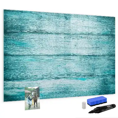 Tableau magnétique pour dessiner en bois bleu vieilli