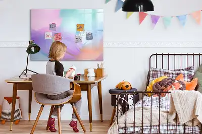Tableau magnétique à dessiner avec plumes colorées