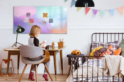 Tableau magnétique à dessiner avec plumes colorées