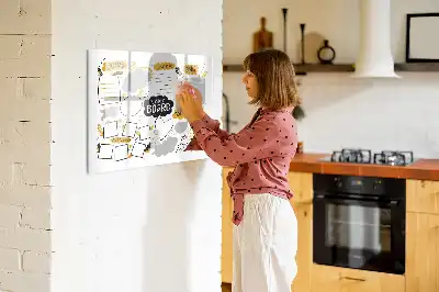 Tableau magnétique à dessiner objectifs du Nouvel An