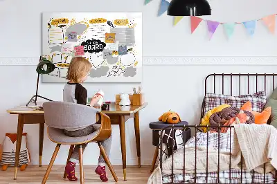 Tableau magnétique à dessiner objectifs du Nouvel An
