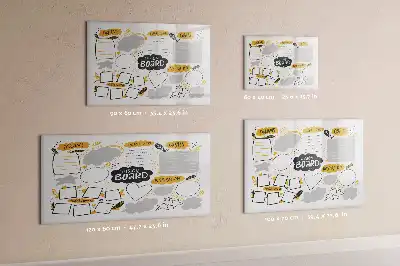 Tableau magnétique à dessiner objectifs du Nouvel An