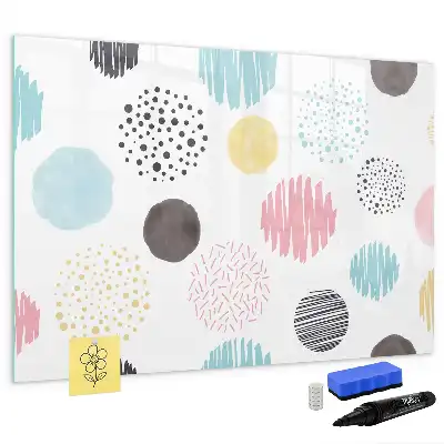 Tableau magnétique à dessiner motif géométrique