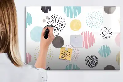 Tableau magnétique à dessiner motif géométrique
