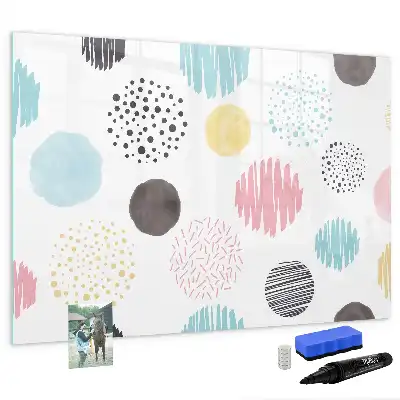 Tableau magnétique à dessiner motif géométrique