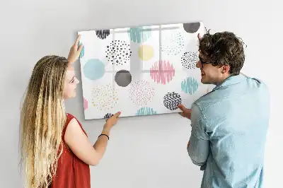 Tableau magnétique à dessiner motif géométrique