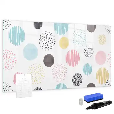 Tableau magnétique à dessiner motif géométrique