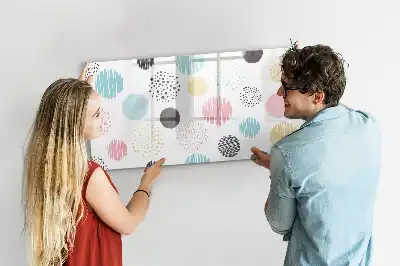 Tableau magnétique à dessiner motif géométrique