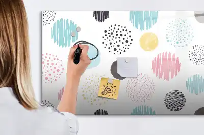 Tableau magnétique à dessiner motif géométrique