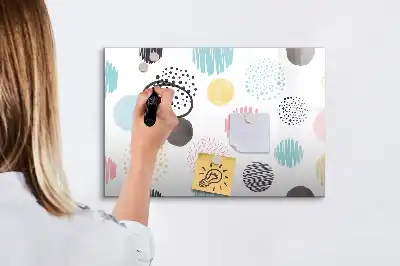 Tableau magnétique à dessiner motif géométrique