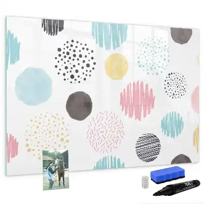 Tableau magnétique à dessiner motif géométrique
