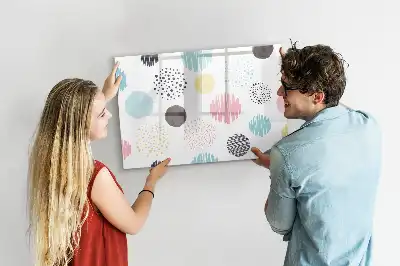 Tableau magnétique à dessiner motif géométrique
