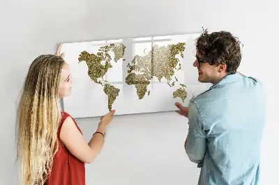 Carte du monde tableau magnétique à dessiner