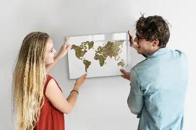 Carte du monde tableau magnétique à dessiner