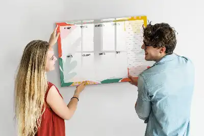 Tableau magnétique pour dessiner planificateur hebdomadaire simple