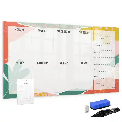 Tableau magnétique pour dessiner planificateur hebdomadaire simple