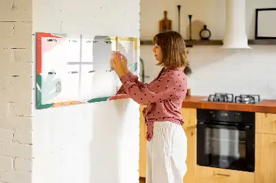 Tableau magnétique pour dessiner planificateur hebdomadaire simple