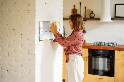 Tableau magnétique pour dessiner planificateur hebdomadaire simple