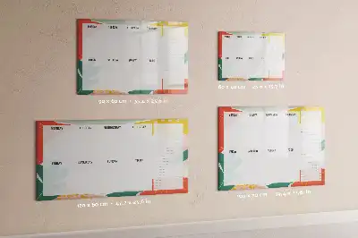 Tableau magnétique pour dessiner planificateur hebdomadaire simple