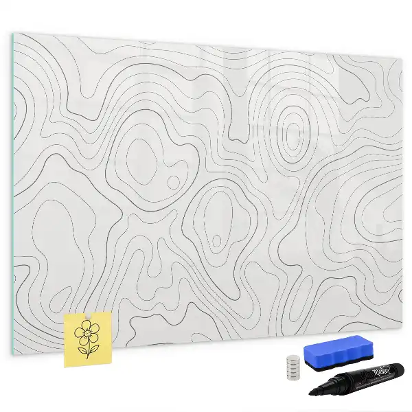 Tableau magnétique à dessiner motif abstraction de taches