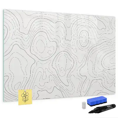 Tableau magnétique à dessiner motif abstraction de taches