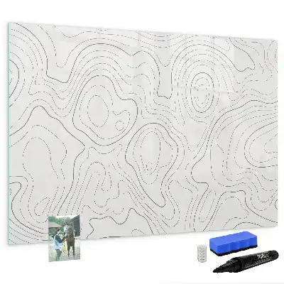 Tableau magnétique à dessiner motif abstraction de taches