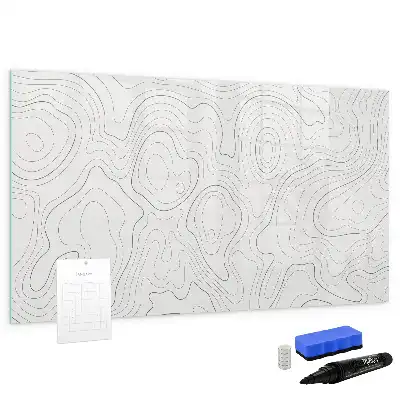 Tableau magnétique à dessiner motif abstraction de taches