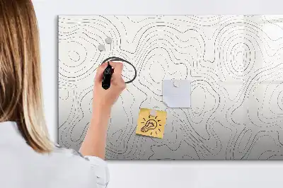 Tableau magnétique à dessiner motif abstraction de taches