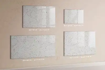 Tableau magnétique à dessiner motif abstraction de taches
